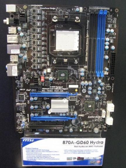 MSI 870A-GD60 Hydra auf der Cebit im März