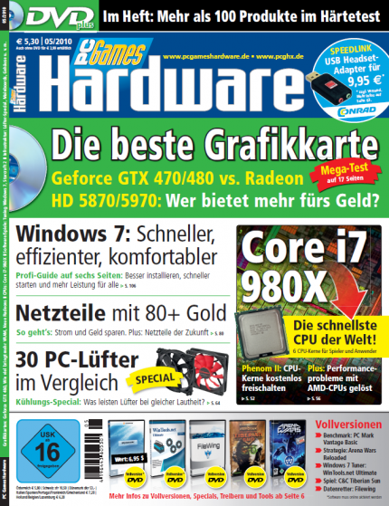 PC Games Hardware Ausgabe 05/2010 ab 7.4. im Handel - Vorschau auf die Themen (4)