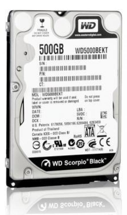 Western Digital Scorpio Black mit 500 GByte vorgestellt