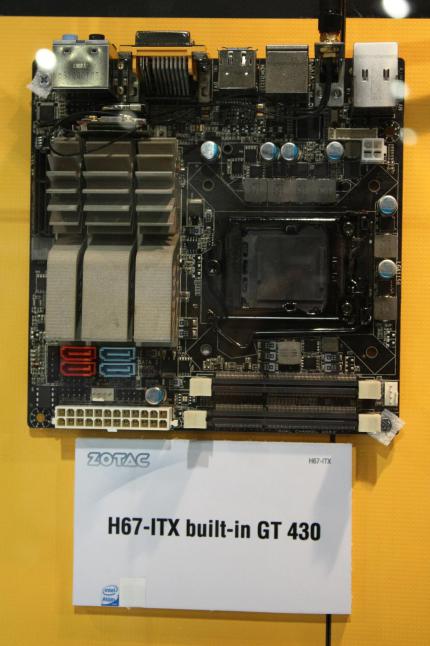 Zotac kombiniert Geforce GT 430 und Intel H67-Chip auf einem Mini-ITX-Board