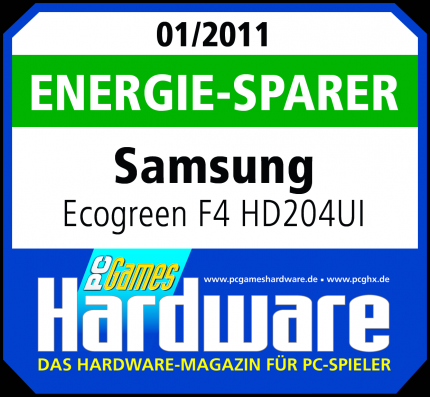 Samsung Ecogreen F4 HD204UI im Test: Ideales Datengrab zum guten Preis (2)