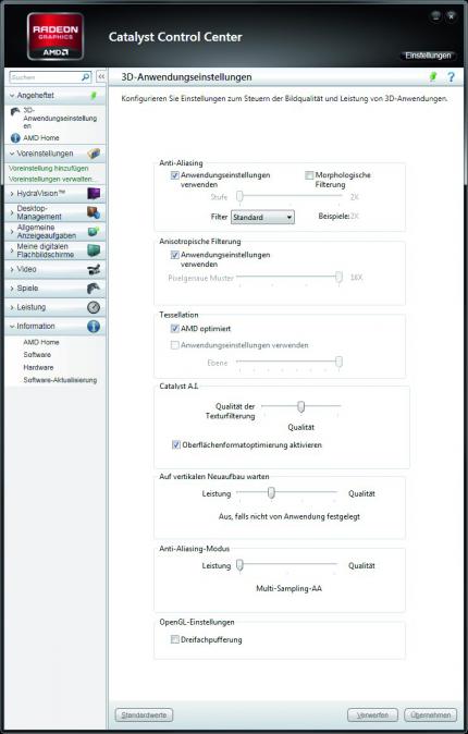 Catalcyst Control Center: AF aktivieren