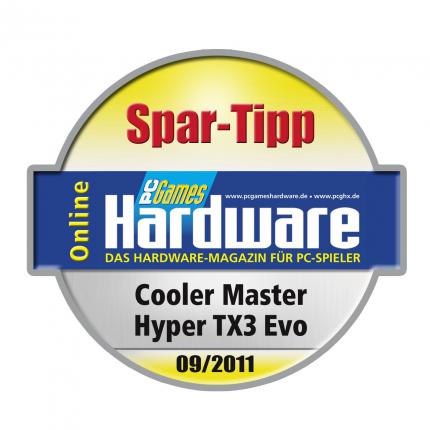 Spar-Tipp-Award für den Cooler Master Hyper TX3
