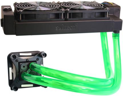 Swiftechs H2O X20 Edge HD kombiniert hochwertige Wasserkühlungskomponenten in zwei leicht zu installierende Baugruppen.
