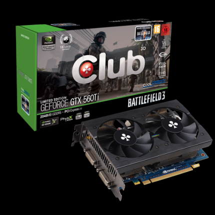 Club 3D GTX 560 Ti mit 2 GiByte Speicher vorgestellt - Auch als Battlefield 3-Edition erhältlich. (4)