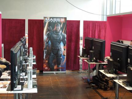 Die Location, in der PC Games Hardware Mass Effect 3 anspielen konnten.