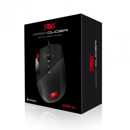 Sharkoon Darkglider: Rennmaus mit Weight-Tuning-System und beleuchtetem LC-Display (11)