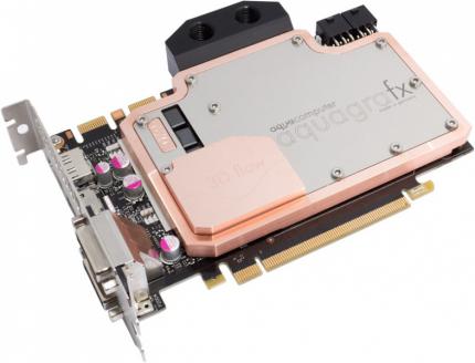 Laut Aquacomputer derzeit noch 'in Produktion', im PCGH-Preisvergleich aber zum Teil schon als 'lieferbar' gelistet: Full-Cover-Wasserkühler AquagraFX für GTX 670.