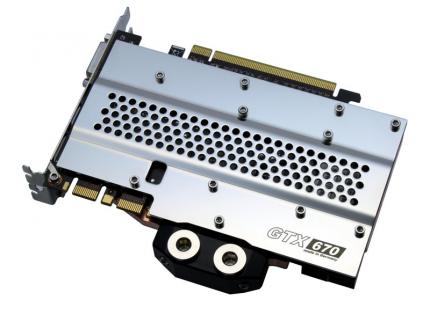 Die Watercool Backplates gehören zu den teuersten, aber auch optisch herausragendsten am Markt - die GTX 670 macht hier keine Ausnahme.