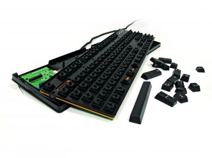 Tastatur mit mechanischen Cherry MX Black-Tastenschaltern

