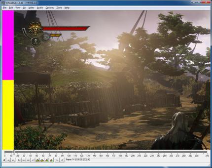 FCAT Capture: Beide Game-Engine-Frames tragen gleichmäßig zum Monitorbild bei.
