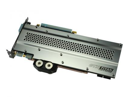 Watercool Heatkiller GPU-X³ GTX Titan Backplate - damit die Karte auch von oben gut aussieht.
