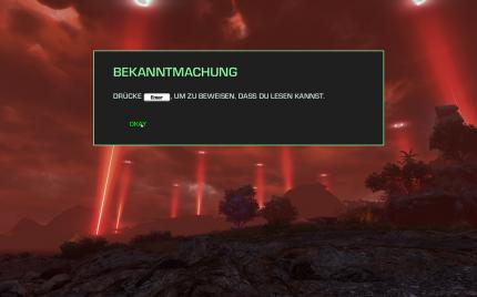 Far Cry 3 Blood Dragon: Zu Spielstart werden zunächst moderne Spiele durch den Kakao gezogen, welche den Spielern nicht einmal das Atmen zutrauen und alles erklären.
