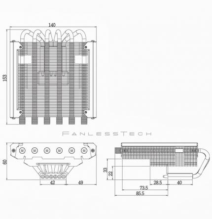 Thermalright: Passivkühler bis 35 Watt TDP - Der AXP-200