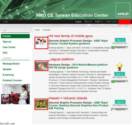 AMD-Leaks: Beema-/Mullins-APUs 2014 - Volcanic Islands als 'Hawaii' noch 2013?