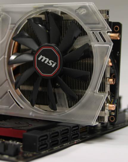 MSI zeigt, wie Kühlungen nicht aussehen sollten: Transparentes Acryl und unbehandelte Kupfer-Heatpipes
