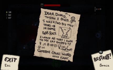 The Binding Of Isaac: Rebirth - Permadeath, keine Spielhilfen und bockschwer [User-Test von Ion]