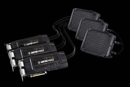 Gigabyte Waterforce: Kompaktwasserkühlung für drei Grafikkarten (3)