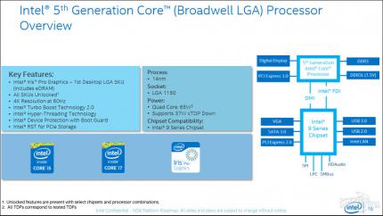 Broadwell-K: 'Key-Features'