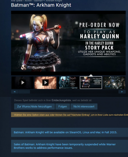 PC-Fiasko Batman: Arkham Knight - So etwas darf sich nicht mehr wiederholen, meint Thilo Bayer