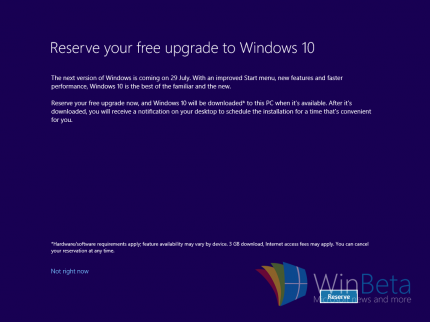 Windows 10 reservieren jetzt auch bei Neuinstallation möglich (1)