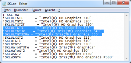 Skylake-Grafik: GT3, GT3 und GT4 geben sich die Ehre