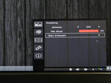 Acer Predator X34: Einfaches Übertakten im OSD