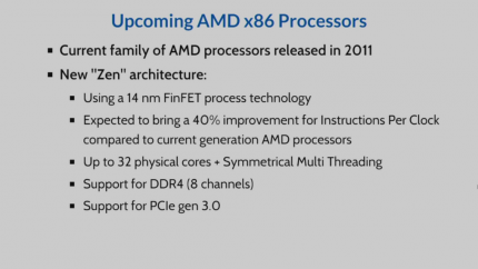 AMD Zen: CERN bestätigt 32 Kerne und Octa-Channel-RAM in Opterons (1)