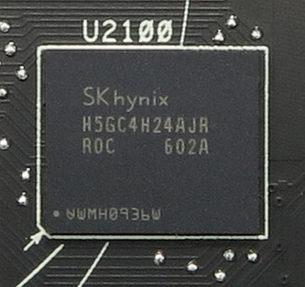 SK-Hynix liefert den 7-Gbps-Speicher für die Asus RX 470 Strix OC; Betriebsspannung laut Hersteller: 1,5 Volt