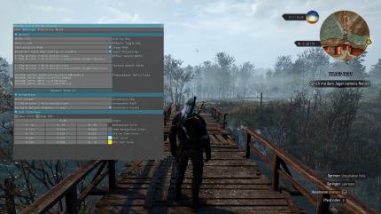 Das Settings Menü bietet zahlreiche Einstellungen