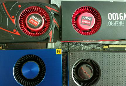 Lüftervergleich: Vega FE neben Fire Pro W9100, RX 480 und 290X