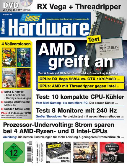 PC Games Hardware #204 Ausgabe 10-2017: Cover DVD