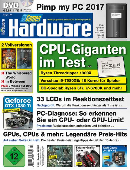 DVD-Cover PC Games Hardware #205 11/2017