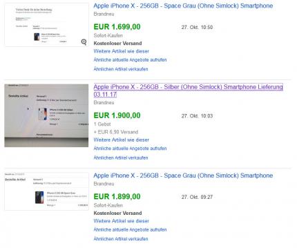 Bei Ebay werden Vorbestellungen deutlich teurer weiterverkauft.