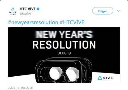 Tweet von HTC Vive