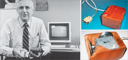 Der im Juli 2013 im Alter von 88 Jahren verstorbene Douglas C. Engelbart gilt als Erfinder der Computermaus. 1963 entwickelte Engelbart zusammen mit William English das Eingabegerät, das erst 1970 als „X-Y-Positions-Anzeiger für ein Bildschirmsystem“ patentiert wurde.&nbsp;