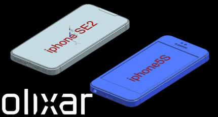 Rendering des iPhone SE 2