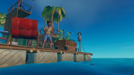 Bauen Sie sich in Raft ein eigenes Traumfloß und überleben Sie auf hoher See.