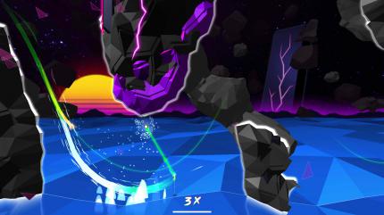 In Rifter rennt, springt, schwingt und schmettert der Spieler in feinster Speedrun-Manier.