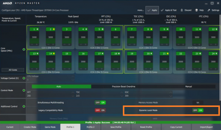 'Dynamic Local Mode' in Ryzen Master