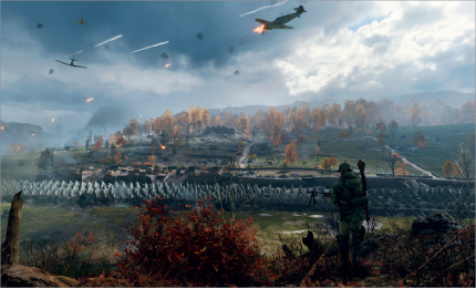 Battlefield 5 ist ein schickes, aber auch sehr forderndes Spiel geworden. Es wurde in Kooperation mit Nvidia entwickelt, auch um deren Raytracing-Effekte zu integrieren.