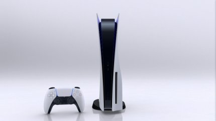 Sonys Playstation 5 und einer der neuen Controller.