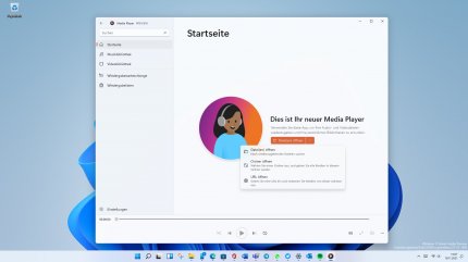 Der neue Windows Media Player bietet auch die Option zum Rippen von Audio-CDs.