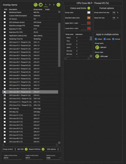 CapframeX bietet ein individuell und komfortabel konfigurierbares Overlay.