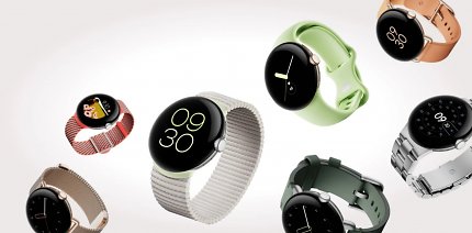 Google Pixel Watch gibt es mit verschiedenen Armbändern