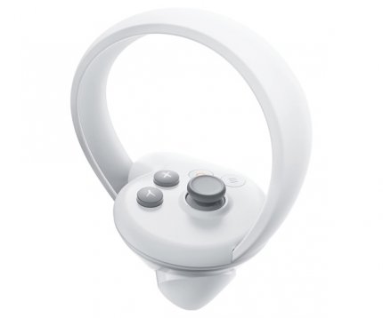Anders als bei vergleichbaren VR-Headsets sind die Controllerbögen von Pico 4 anders angeordnet. Sie stehen längs zum Controller.