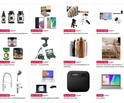 Alle aktuelle Rabatt-Aktionen bei Amazon im Überblick