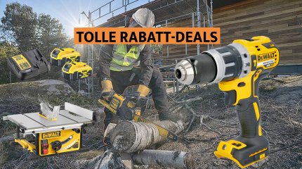 DeWalt sägt die Preise ab: Kettensäge, 18V-Akku, Akkuschrauber, Kreissäge uvm. jetzt supergünstig