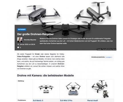 Nicht verpassen: Die große Drohnen-Kaufberatung unseres PCGH-Technik-Ratgebers.