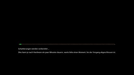 Hogwarts Legacy PC 'Schattierungen werden vorbereitet' - beim ersten Spielstart (und nach einem Treiber-Update) werden die Shader vorkompiliert - das gehört bei modernen Spielen zum guten Ton, um Ruckler während des Spielens zu minimieren.